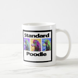 Standardpudel-Pop-Kunst Kaffeetasse