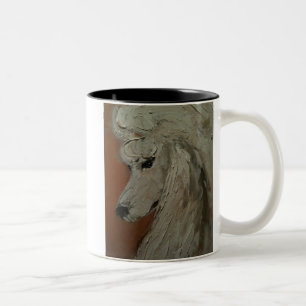 Standardpudel Zweifarbige Tasse