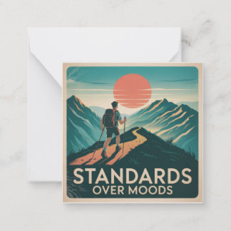 Standards Over Moods Mitteilungskarte