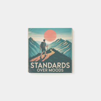 Standards Over Moods Post-it Klebezettel