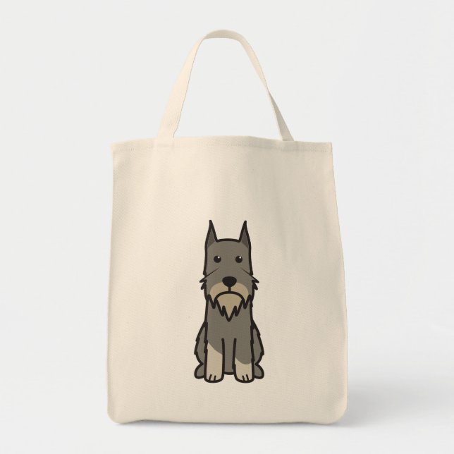 Standardschnauzer-HundeCartoon Tragetasche (Vorne)