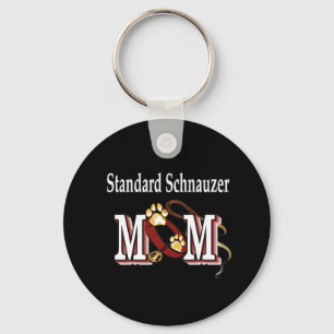 Standardschnauzer-Mamma Schlüsselanhänger