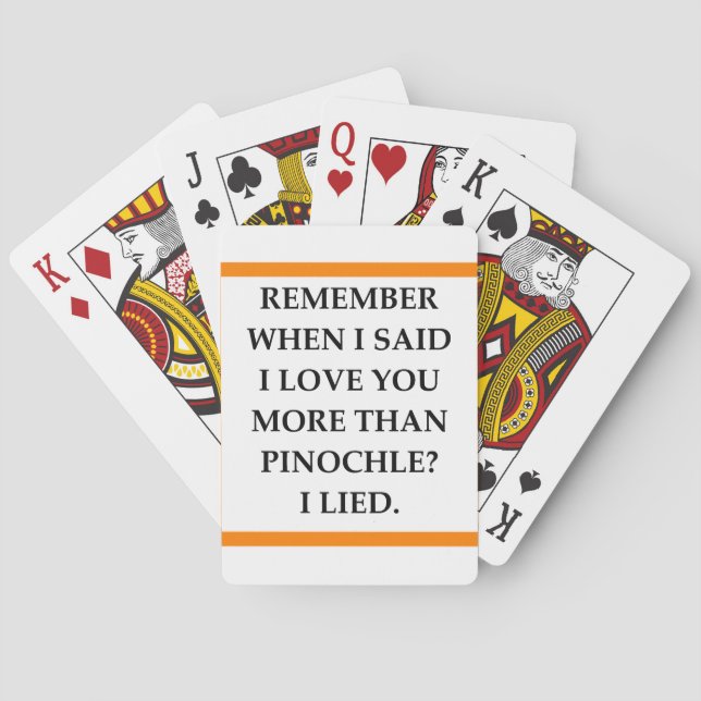 STANDARDSPIELKARTEN MIT PINOCHLE-DESIGN SPIELKARTEN (Rückseite)