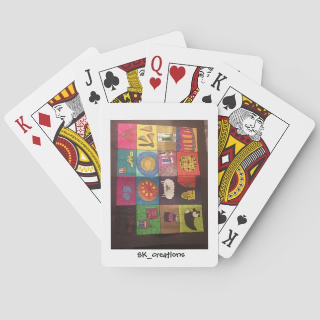 Standardspielkarten mit preisgekrönten Kunstwerken Spielkarten (Rückseite)