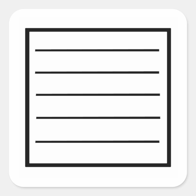 Standart Black Notebook Sticker (Vorderseite)