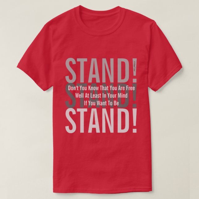 STÄNDER! (3) - Ein MisterP-Shirt T-Shirt (Design vorne)