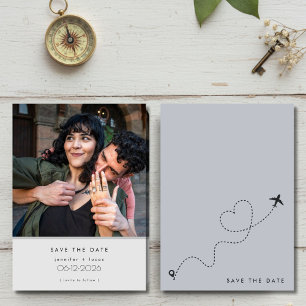 Standesamtliche Hochzeit auf Reisen Foto Save-the- Save The Date