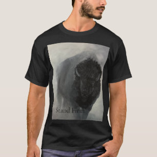 Standhaftes Bison Inspirations-T-Shirt T-Shirt