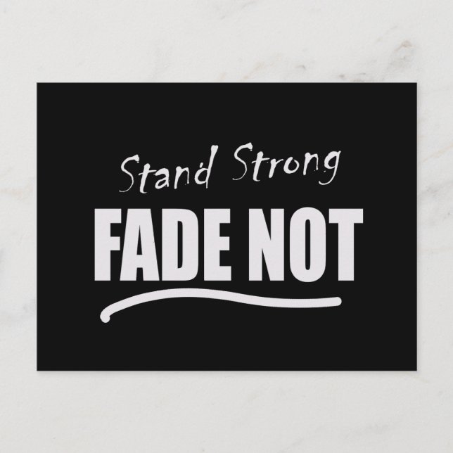 Standhalter nicht Insassen-Postkarte Postkarte (Vorderseite)