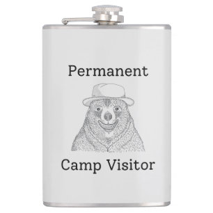 Ständiger Campbesucher Flachmann