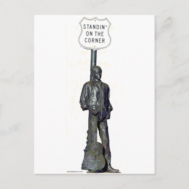 Standin' an der Ecke "THE" in Winslow Arizon! Postkarte (Vorderseite)