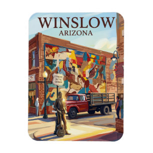 Standin' on the Corner Park USA Magnet