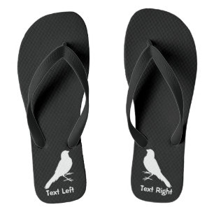 Standing Canary Bird Flip Flops