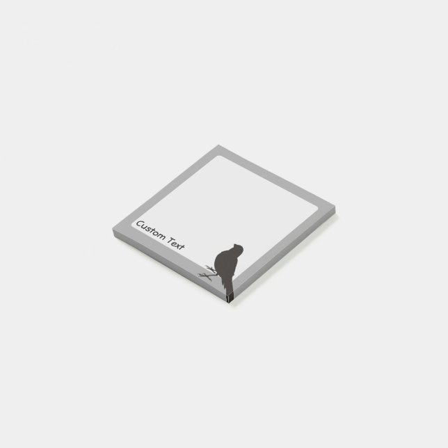 Standing Canary Bird Post-it Klebezettel (angewinkelt)