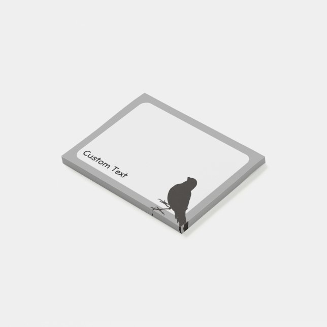 Standing Canary Bird Post-it Klebezettel (angewinkelt)