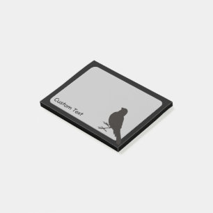 Standing Canary Bird Post-it Klebezettel