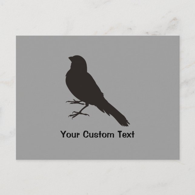 Standing Canary Bird Postkarte (Vorderseite)