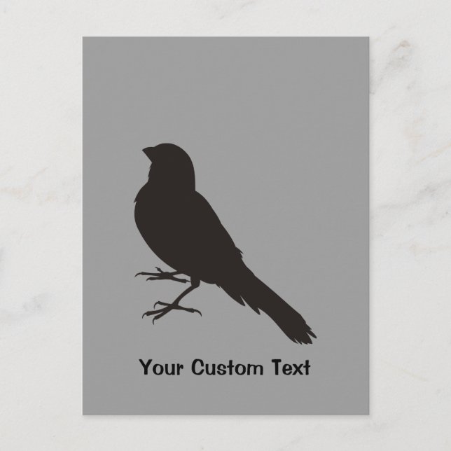 Standing Canary Bird Postkarte (Vorderseite)