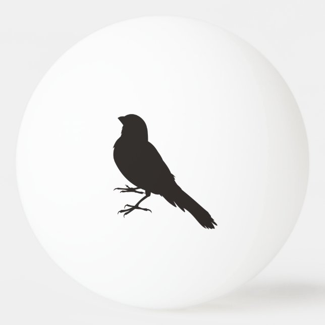 Standing Canary Bird Tischtennisball (Rückseite)