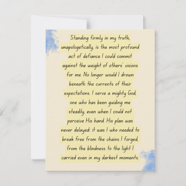 Standing Firm in Truth (Vorderseite)