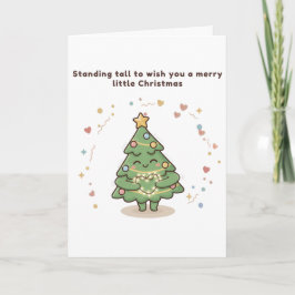 Standing Tall to Wish You a Merry Little Christmas Karte