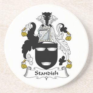 Standish Familienwappen Sandstein Untersetzer