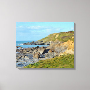 Standort Dollar-Bucht-Cornwalls England Poldark Leinwanddruck