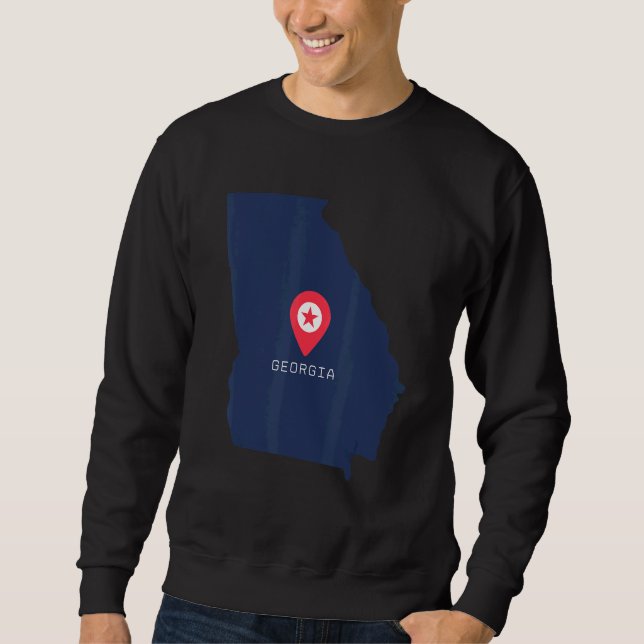 Standort in Georgia Sweatshirt (Vorderseite)