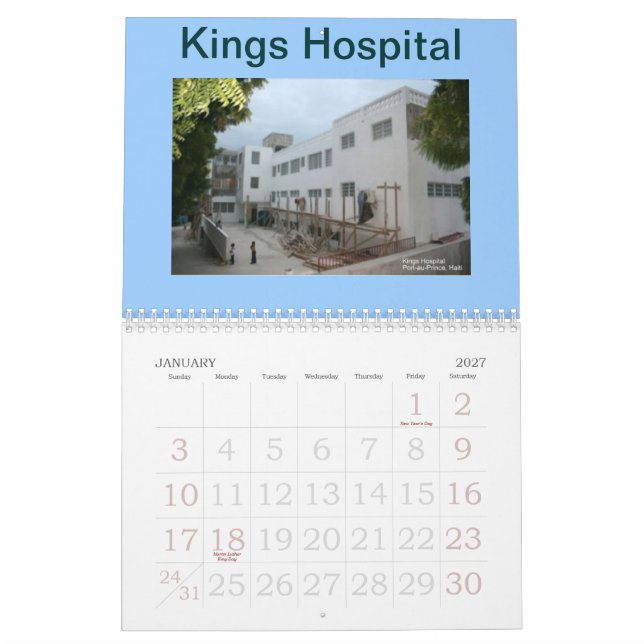 Standorts von Haiti Kalender (Jan 2027)