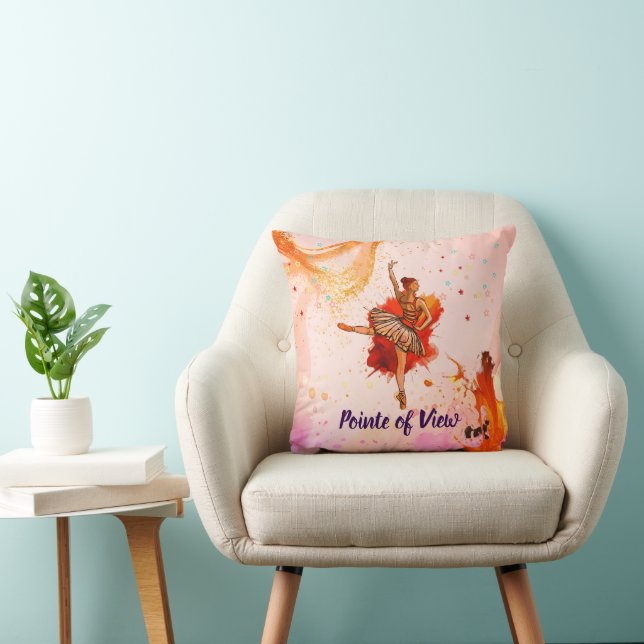 Standpunkt | Elegante Ballerina Art Collection Kissen (Stuhl )