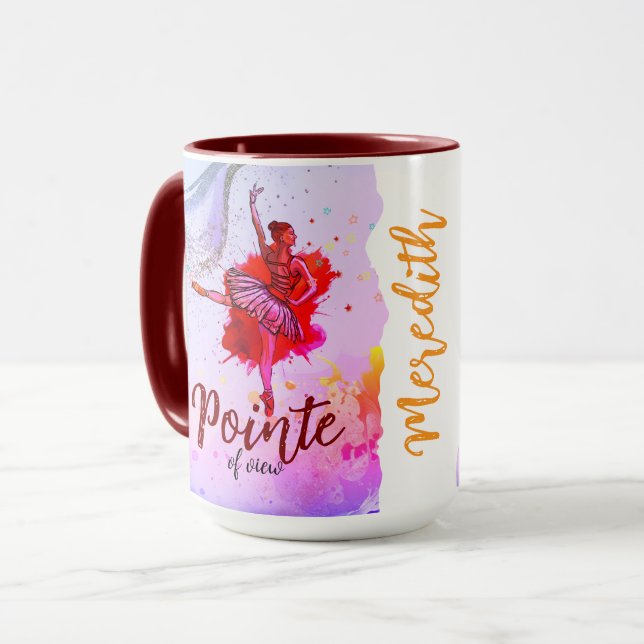 Standpunkt | Tasse für benutzerdefinierten Ballet- (Vorderseite Links)