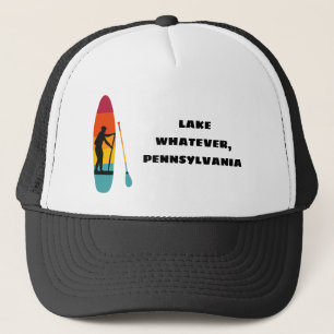 Standup Paddelbrett SUP Custom Text Souvenir Truckerkappe