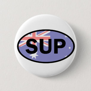 Standup Paddleboard Australia Flag Button