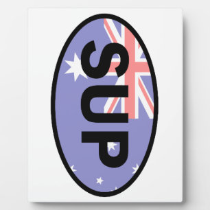 Standup Paddleboard Australia Flag Fotoplatte