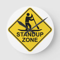 Standup Paddleboarding Zone Road Sign