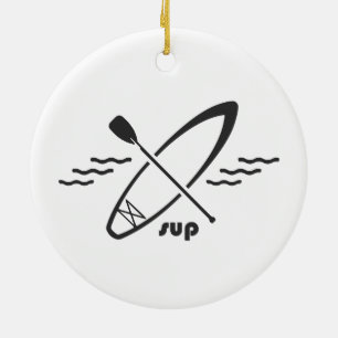 Standup-Padleboarding Keramik Ornament