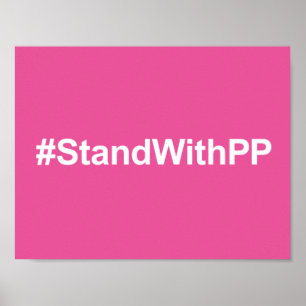 #StandWithPP-Zeichen Poster