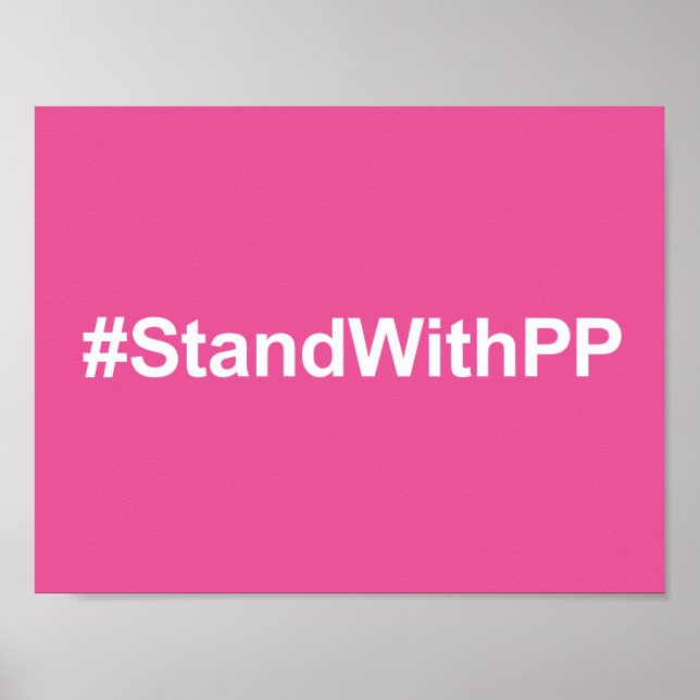 #StandWithPP-Zeichen Poster (Vorne)