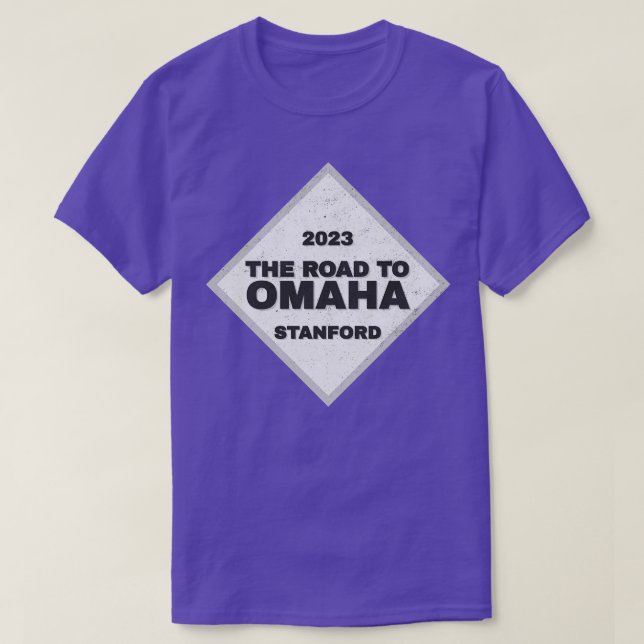 Stanford Road to Omaha Uni Baseball CWS 2023 T-Shirt (Design vorne)