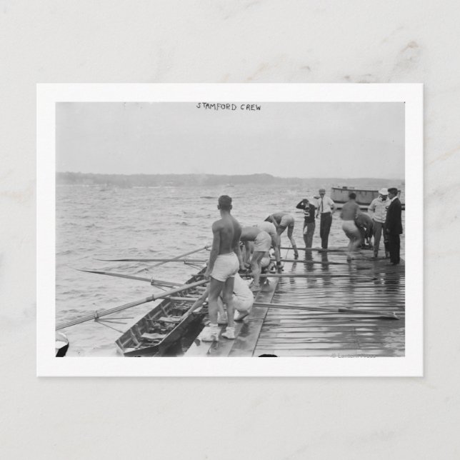 Stanford Rowing Crew Team Fotograf Postkarte (Vorderseite)