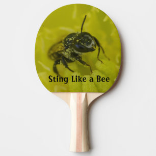 Stange wie eine Biene - Funny Paddel mit Text Tischtennis Schläger