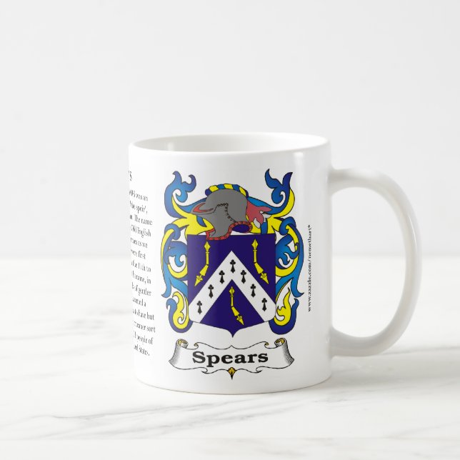 Stangen-Familien-Wappen Tasse (Rechts)