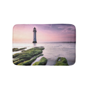 Stangen-Felsen-Leuchtturm Badematte