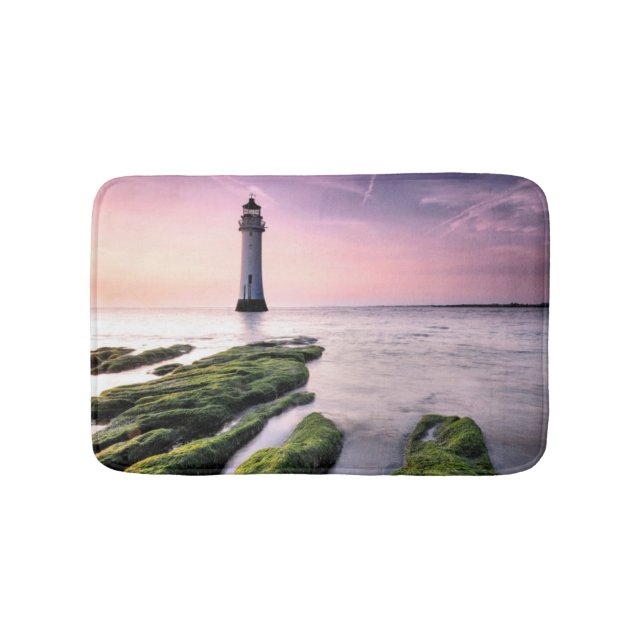 Stangen-Felsen-Leuchtturm Badematte (Vorderseite)