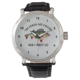 Stangen-Fischen-Zitat-Sport-Uhr Armbanduhr