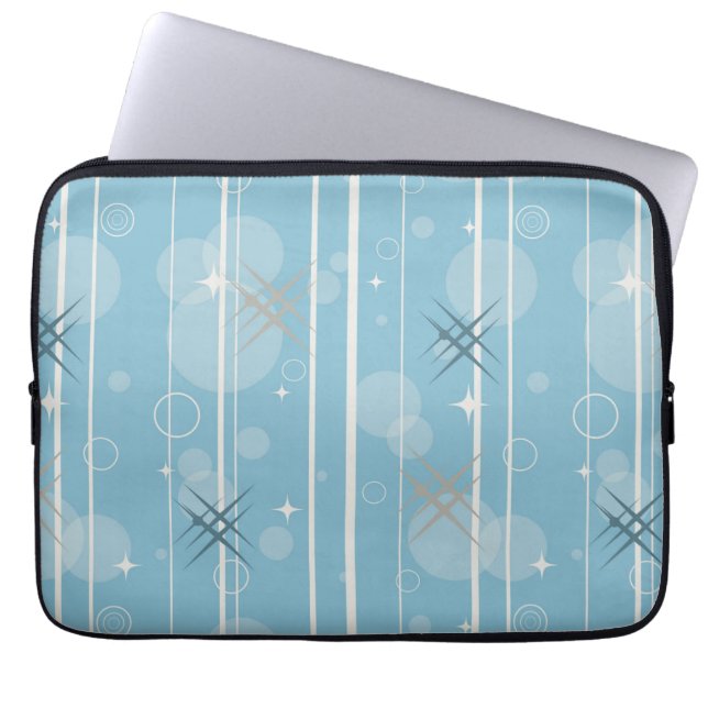 Stangen und Kreise Laptopschutzhülle (Vorderseite)