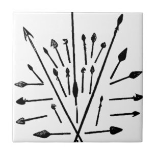 Stangen und Pfeile Fliese