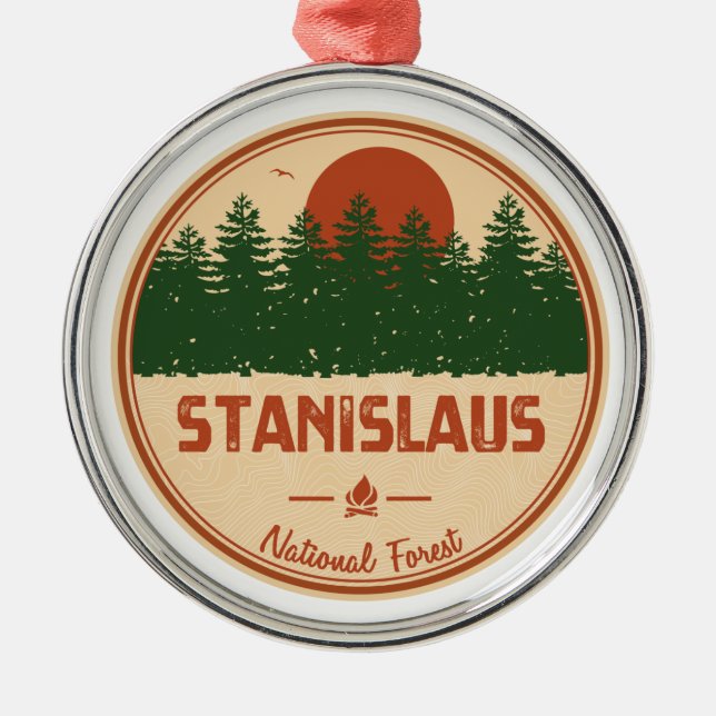 Stanislaus National Forest Ornament Aus Metall (Vorne)