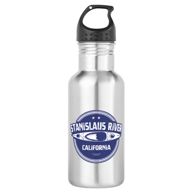 Stanislaus River California Kayaking Edelstahlflasche (Vorderseite)