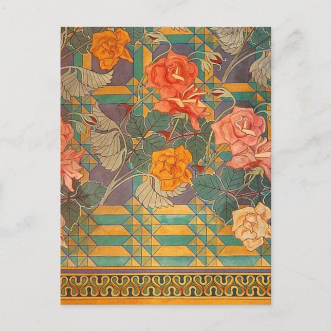 Stanisław Wyspiański ~ Rose Postkarte (Vorderseite)